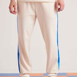 Muvazo Colorblocked Mid-Rise Relaxed Fit Joggers-image-15