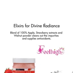FEELHIGH Strawberry Scrub with Facial Ice Roller & Facial Massager-57