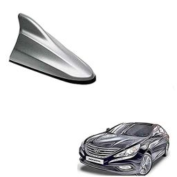 Auto Pearl ABS Silver Universal Replacement Shark Fin Car Roof Antenna For Hyundai Verna Fluidic-image-25