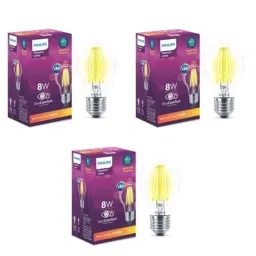 Philips Filament 8W E27 Warm White LED Bulb (Pack of 3)-image-24