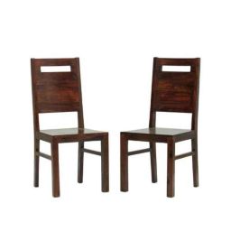 Angel Furniture 2 Pcs 36x18x18 inch Honey Finish Wood Sitting Chair Set, AC-07-image-8