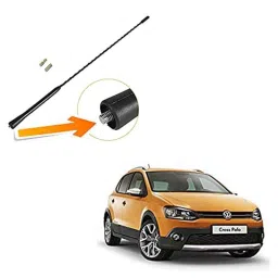 Auto Pearl Black Mount Rubber Mast Flexible Car Roof Antenna with Anti-Theft Design For Volkswagen PoloCross-42