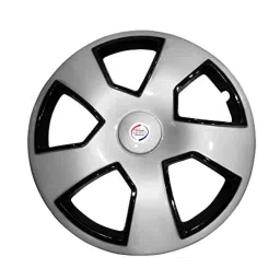 Auto Pearl 4 Pcs 17 inch Polypropylene Silver &a; Black Press Type Car Wheel Cover Set with Retention Ring for All Cars, WC17in_Scorpio_SilBlk_AllCars-picture-42