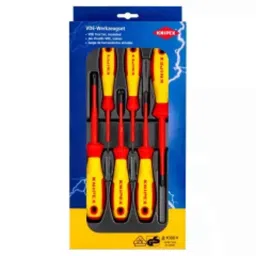 Knipex 00 20 12 V03 6 Pcs Phillips &a; Pozidriv Tip VDE Tested Screwdriver Set-picture-36