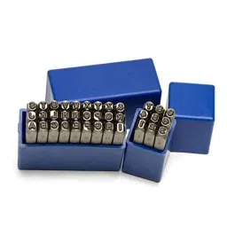 B K Jagan &a; Co 6mm Steel Die Alphabet &a; Numerical Metal Stamping Kit-40