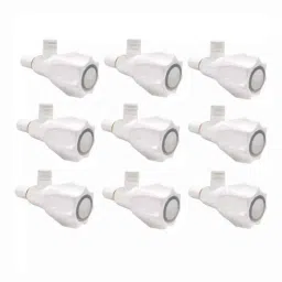 Fastgear Plastic White Chrome Finish Angle Valve, FG2318 (Pack of 9)-image-93