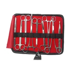 Forgesy 9 Pcs Stainless Steel Dressing Instrument Set for Medical Doctors, X35-10