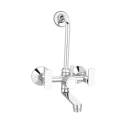 IRIS Pan 2312 Stainless Steel Silver Chrome Finish 2-in-1 Wall Mixer-10