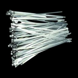 CD 100 Pcs 4.6x520mm Stainless Steel 316 Uncoated Ball Lock Type Cable Tie Set-picture-17