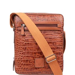 Hidesign Textured Leather Messenger Bag-25