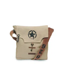 The House of Tara Unisex Canvas Printed Messenger Bag-25