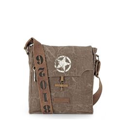The House of Tara Unisex Brown & White Messenger Bag-2