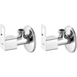 Neelkund Soft Brass Silver Chrome Plated Square Cut Angle Valve-picture-49