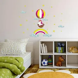 Asian Paints 76.20x30.48cm Vinyl Unicorn Rainbow Wall Furniture Sticker, HPCA14029-picture-5