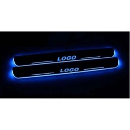 SureStrive 4 Pcs Acrylic Car Side Footstep Set with Blue LED Door Sill Scuff Plate for MG Gloster All Model-picture-14
