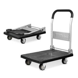 Corvids 400kg PVC Black Platform Trolley Hand Truck, CPT-PL400-image-81