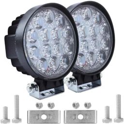 AllExtreme EX14HW2 2 Pcs 14 LED 42W White Round CREE LED Fog Light Set-38
