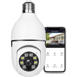V3 WiFi Wireless Bulb Shape CCTV Security Camera with LED Lights-picture-3