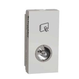 Schneider Electric Unica Pure 1 Module Polar White Coaxial TV Socket, UNSTVCOAX1M_WE (Pack of 20)-11
