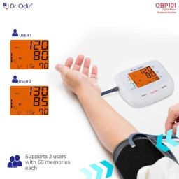 Dr Odin OBP 101 White Fully Automatic Digital Blood Pressure Monitor with Large Cuff image 3