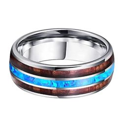 VIEN Men Silver-Plated Opal Finger Ring-image-4