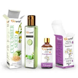 GoWoo 2 Pcs 10ml Natural Undiluted Frangipani Aroma Oil &a; 100ml Cucumber Seed Carrier Oil Set, GWOC550-P20+P173-picture-5