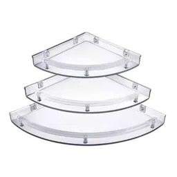 Drizzle 3 Pcs ABS Bathroom Corner Shelf Set-picture-41
