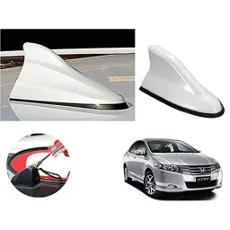 Auto Pearl ABS White Universal Replacement Shark Fin Car Roof Antenna For Honda City-image-64