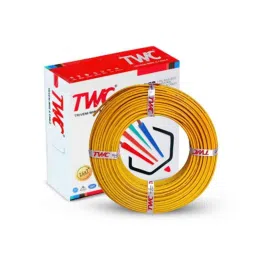 TWC Lite 6.0 Sqmm Yellow FR PVC Insulated Solid Stranded Flexible Copper Wire, Length: 90m, TWCL06-image-13