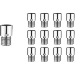 Spazio 1 inch Brass Chrome Finish Extension Nipple with Extra Heavy L Punch (Pack of 12)-picture-35