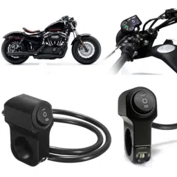 Auto Pearl 12V Aluminium Alloy Black Motorcycle Handlebar Headlight Switch for XL 1200-38