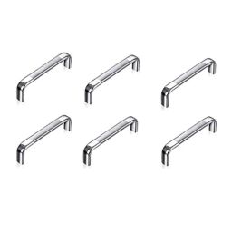 Implemental 6 inch Silver Stainless Steel Oval D Shape Drawer Pull Handle for Kitchen (Pack of 6)-image-21