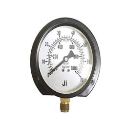 Japsin Instrumentation 0-70kg/cm² Pressure Gauge with Dual Scale 1000 PSI, Connection: 3/8 inch, JI-118-25