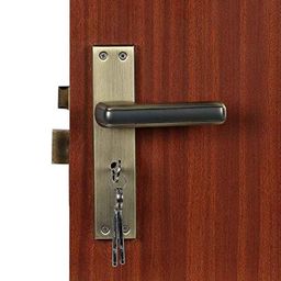 Voltizi 70mm ‎Stainless Steel Antique Brass Finish Heavy Duty Mortise Door Lock Set for Main Door, CRZ021KY-ANT-image-91