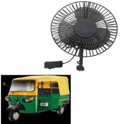 SureStrive Kobra 6 inch 12V Plastic High Speed Single Head Dashboard Auto Cooling Air Fan for Piaggio Ape All Model-image-94