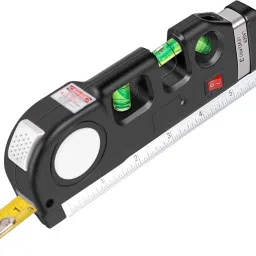 Laser Leveler Tool Multipurpose Laser tape measure Line 8ft+ Tape Measure Ruler Adjusted Standard Magnetic Line Level-4