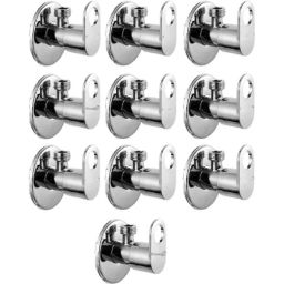 IRIS MAX Brass Chrome Finish Angle Cock (Pack of 10)-23
