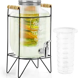 5 Litre Glass Water Dispenser with Tap, & Stand - Air Tight Bottled Water Dispenser-image-41