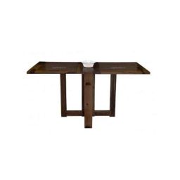Angel Furniture Rosewood Semi Glossy Finish Dark Brown Rectangular Foldable Dinning Table, AF-153W-image-40