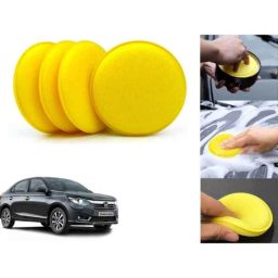 Auto Pearl Polyurethane Beige Washing &a; Waxing Polish Foam Sponge for Amaze 2021 (Pack of 4)-picture-42