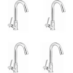 Prestige Croma Brass Chrome Finish Swan Neck Pillar Tap (Pack of 4)-picture-28