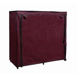 Glowsilk 12 Shelves Metal &a; Non-Woven Maroon Multipurpose Modular Shoe Rack-96