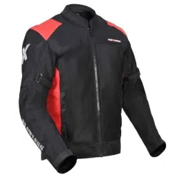 AllExtreme FLAWLESS EX-FRJ-3XL Mesh Fabric Red &a; Black Unisex Back Shoulder &a; Elbow Protection Guard Riding Jacket with Reflective Stickers, Size: 3XL-image-98