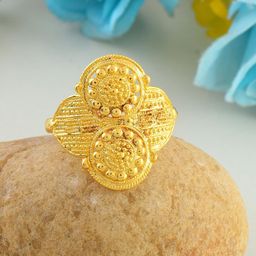 MEMOIR 24KT Gold Plated Finger Ring-3