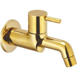 Azaro Brass Gold Plated Long Body Bib Cock, BOL-102-picture-24