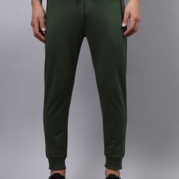 Bewakoof Men Green Cotton Regular Fit Running Joggers-picture-27
