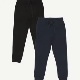 Alan Jones Boys Pack Of 2 Solid Regular Fit Joggers-picture-18