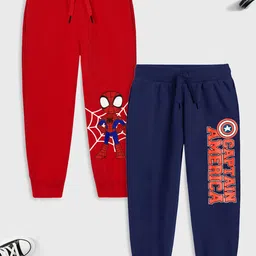YK Marvel Boys Pack Of 2 Solid Joggers-21