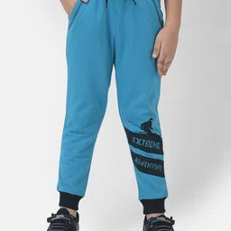 Cub McPaws Boys Blue Solid Straight Fit Joggers-image-44