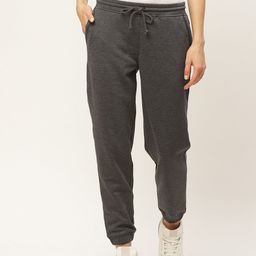 Rute Women Charcoal Grey Solid Slim Fit Joggers-image-87